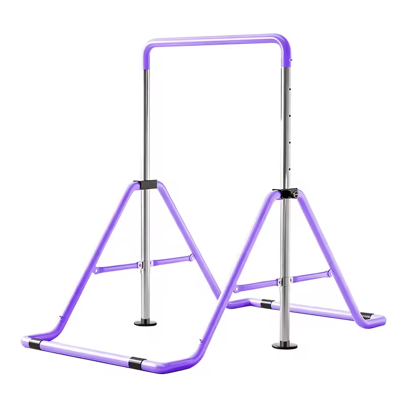 Lavender purple adjustable junior gymnastics bar
